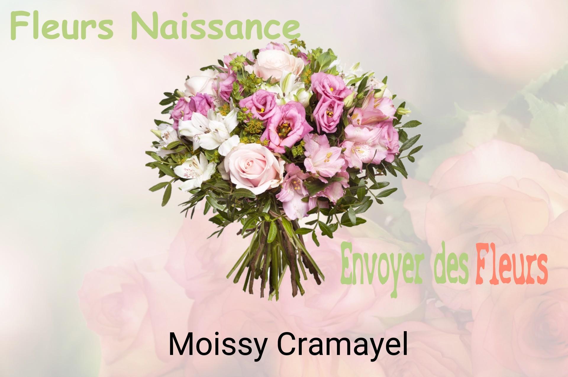 Bouquet de fleurs de naissance livré à Moissy-Cramayel