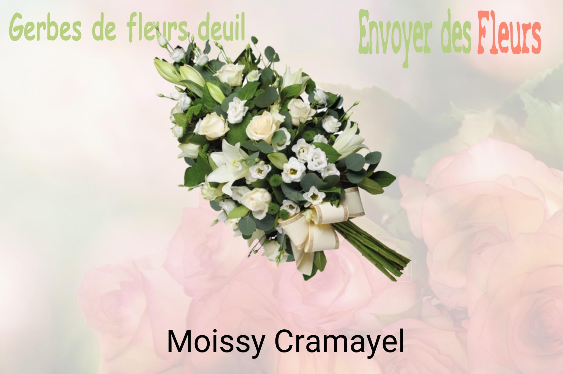 Gerbe de fleurs de deuil livrée à Moissy-Cramayel